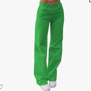 BRAND NEW green jeans